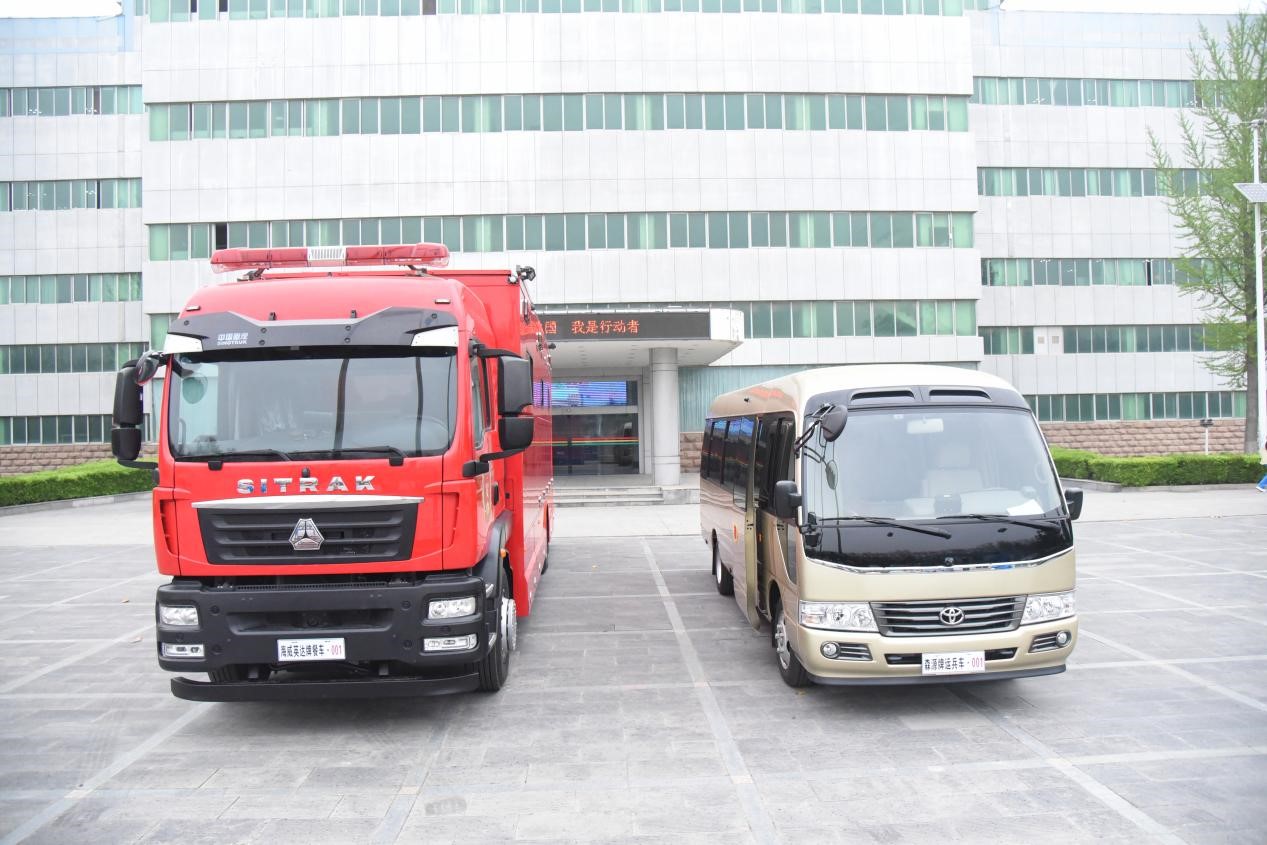 拓界新領(lǐng)域 布局新市場(chǎng)——海威英達(dá)餐車、運(yùn)兵車順利交付山東煤田地質(zhì)局